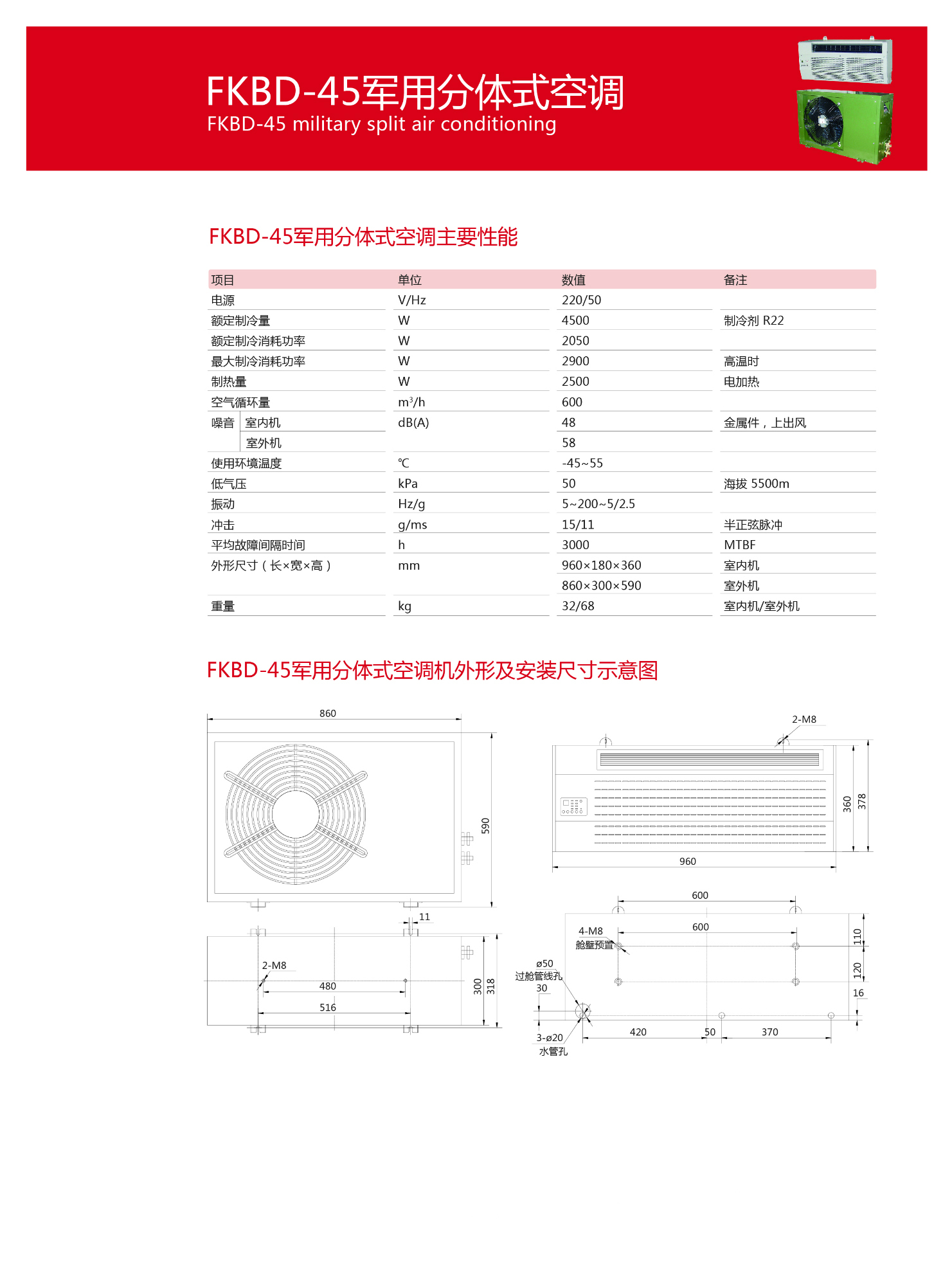 FKBD-45分體空調(diào)